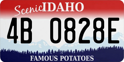 ID license plate 4B0828E