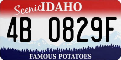ID license plate 4B0829F