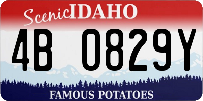 ID license plate 4B0829Y