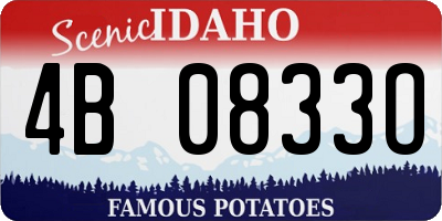 ID license plate 4B0833O