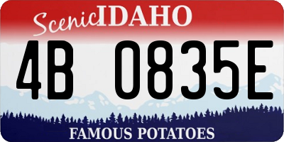 ID license plate 4B0835E