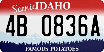ID license plate 4B0836A