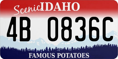 ID license plate 4B0836C