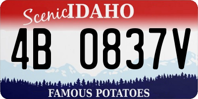 ID license plate 4B0837V