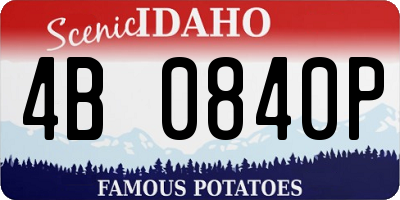 ID license plate 4B0840P