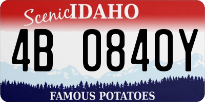 ID license plate 4B0840Y