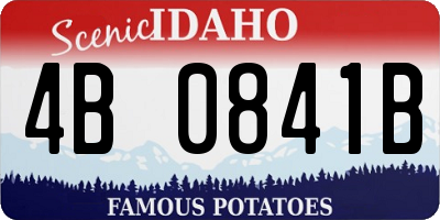 ID license plate 4B0841B