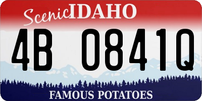 ID license plate 4B0841Q