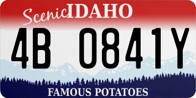 ID license plate 4B0841Y