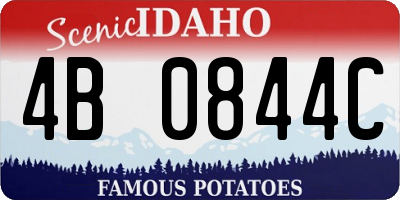 ID license plate 4B0844C