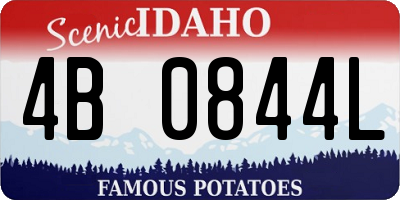 ID license plate 4B0844L