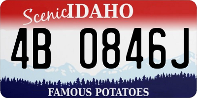 ID license plate 4B0846J