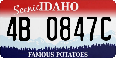 ID license plate 4B0847C