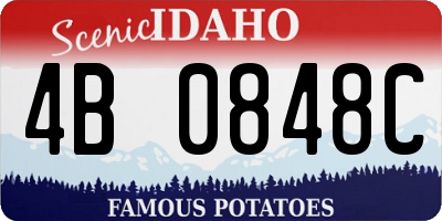 ID license plate 4B0848C