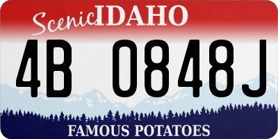 ID license plate 4B0848J