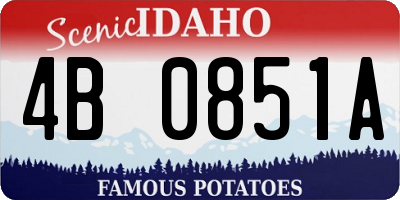 ID license plate 4B0851A