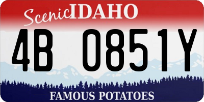 ID license plate 4B0851Y