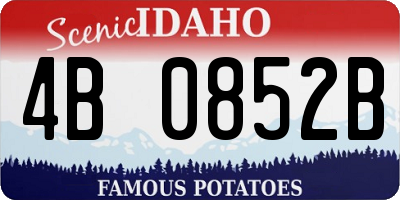 ID license plate 4B0852B