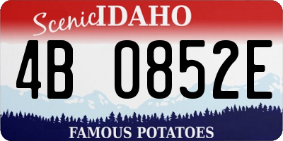 ID license plate 4B0852E