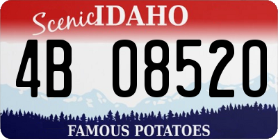 ID license plate 4B0852O