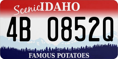 ID license plate 4B0852Q