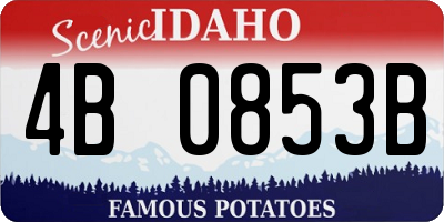 ID license plate 4B0853B