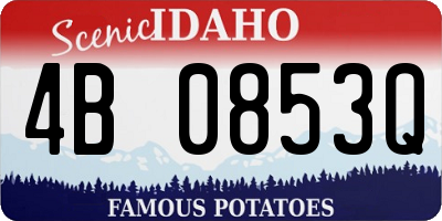 ID license plate 4B0853Q