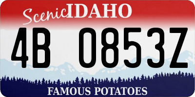 ID license plate 4B0853Z