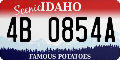 ID license plate 4B0854A