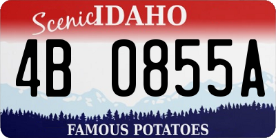 ID license plate 4B0855A