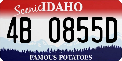 ID license plate 4B0855D