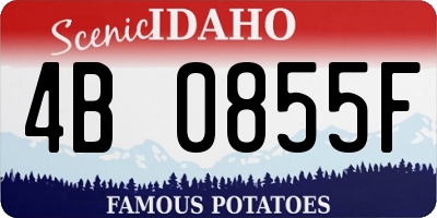 ID license plate 4B0855F