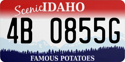 ID license plate 4B0855G