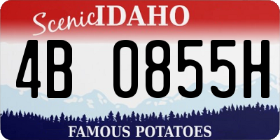 ID license plate 4B0855H