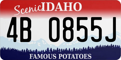 ID license plate 4B0855J