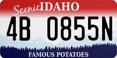 ID license plate 4B0855N