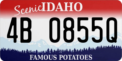 ID license plate 4B0855Q