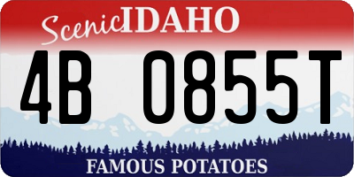 ID license plate 4B0855T