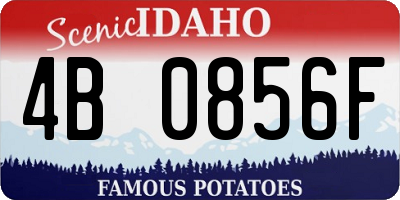 ID license plate 4B0856F