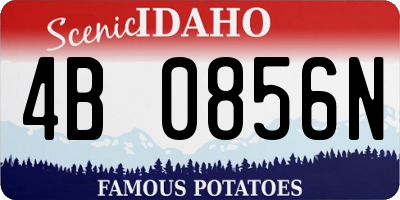 ID license plate 4B0856N