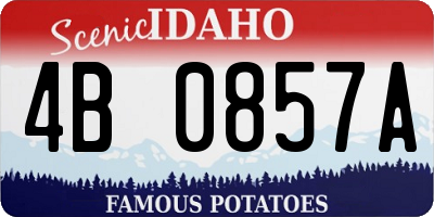 ID license plate 4B0857A