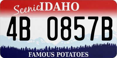 ID license plate 4B0857B