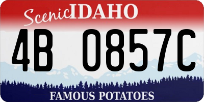 ID license plate 4B0857C