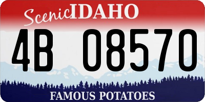 ID license plate 4B0857O