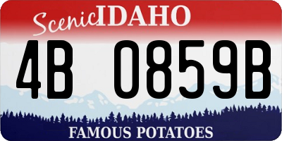 ID license plate 4B0859B