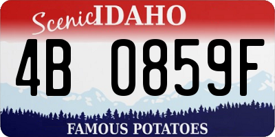 ID license plate 4B0859F