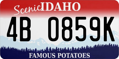 ID license plate 4B0859K