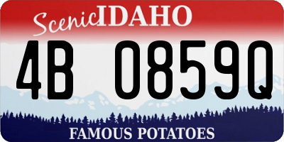 ID license plate 4B0859Q