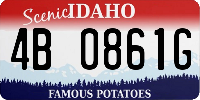 ID license plate 4B0861G