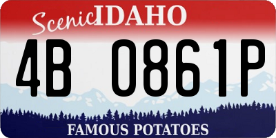 ID license plate 4B0861P